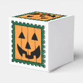 かわいいカボチャのジャックOランタンハロウィーン フェイバーボックス (裏面サイド)