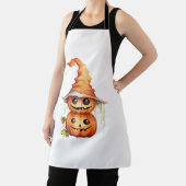 かわいいカボチャのステッカー エプロン (インサイチュ)