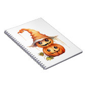 かわいいカボチャのステッカー ノートブック (右側)