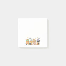 かわいいカボチャのステッキーノート