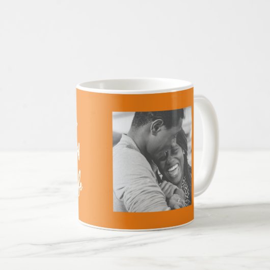 かわいいカボチャのスパイスカップルの写真 コーヒーマグカップ (正面右)