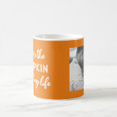 かわいいカボチャのスパイスカップルの写真 コーヒーマグカップ (中央)