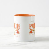 かわいいカボチャのスパイスシーズン秋のコーヒー マグカップ (中央)