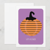 かわいいカボチャのハッピーハロウィン (正面/裏面)