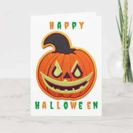 かわいいカボチャのハロウィンカード シーズンカード
