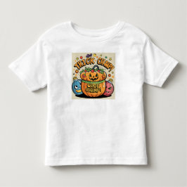かわいいカボチャのハロウィンベクターアート トドラーTシャツ