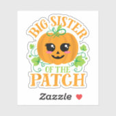 かわいいカボチャのハロウィーンの姉のパッチ シール (シート)