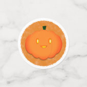 かわいいカボチャのハロウィーン水の色ベビーシャワー コンフェッティ (スモール正面)