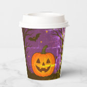 かわいいカボチャのハロウィーン紙カップforパーティー 紙コップ (裏面)