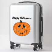 かわいいカボチャのハロウィーン シール (スーツケース)