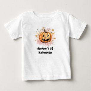 かわいいカボチャのハロウィーン ベビーTシャツ