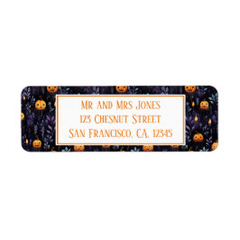 かわいいカボチャのハロウィーン ラベル