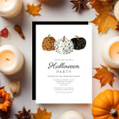 かわいいカボチャのハロウィーン 招待状