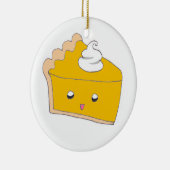 かわいいカボチャのパイスライス セラミックオーナメント (右)