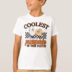 かわいいカボチャのパッチグラフィックティー Tシャツ