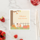 かわいいカボチャのパッチ赤ちゃんシャワーナプキン スタンダードカクテルナプキン (インサイチュ)