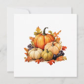 かわいいカボチャのフレンドリディナー 招待状 (裏面)