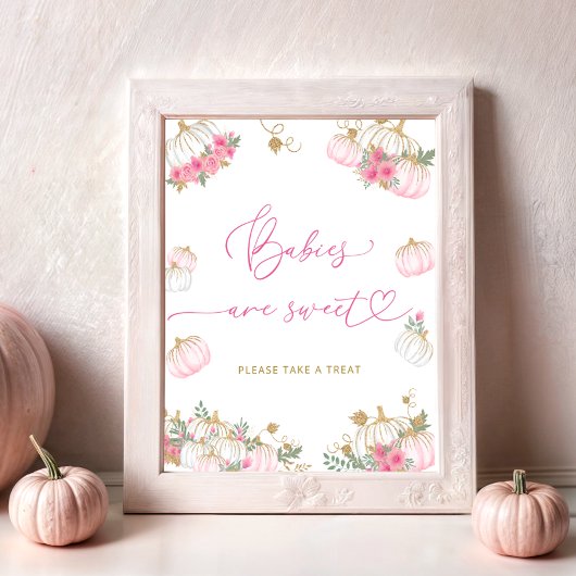 かわいいカボチャのベビーは甘い ポスター