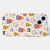 かわいいカボチャのリボンの秋のスマホケース Case-Mate iPhoneケース (裏面 (横))