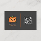 かわいいカボチャの名刺 名刺 (裏面)