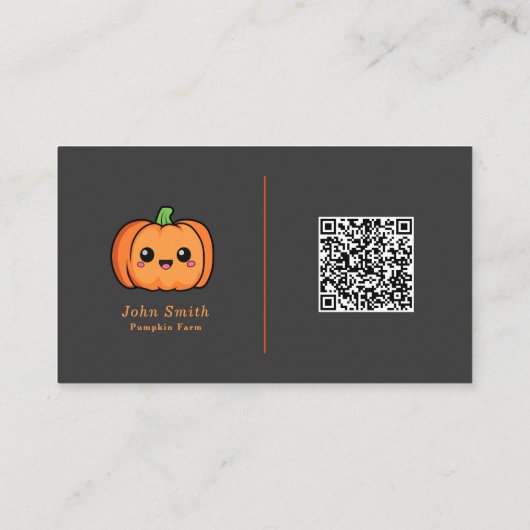 かわいいカボチャの名刺 名刺 (裏面)