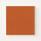 かわいいカボチャの水色ベビーシャワーゲストブック ノートブック (裏面)