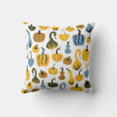 かわいいカボチャの漫画の手描き クッション (裏面)