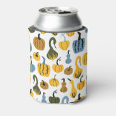 かわいいカボチャの漫画の手描き 缶クーラー (缶裏面)