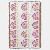 かわいいカボチャの虹 スローブランケット (正面縦)