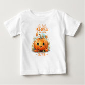 かわいいカボチャの誕生日パーティー ベビーTシャツ (正面)