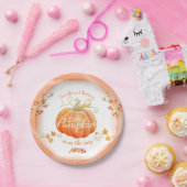 かわいいカボチャの赤ちゃんシャワー水色 ペーパープレート (パーティー)