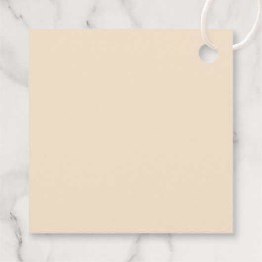 かわいいカボチャの赤ちゃんシャワー フェイバータグ (裏面)