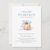 かわいいカボチャの赤ちゃんシャワー 招待状 (正面)