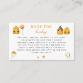 かわいいカボチャの途中赤ちゃんシャワーベビー エンクロージャーカード (正面)