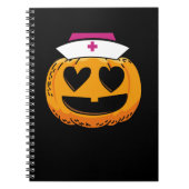 かわいいカボチャナースヘルスケアジョブ ノートブック (正面)