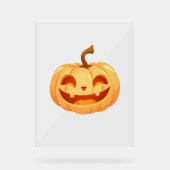 かわいいカボチャハロウィーンのカボチャのちょうちんタートルシーハロウィーンC アクリルサイン (正面)