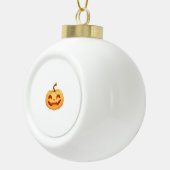 かわいいカボチャハロウィーンのカボチャのちょうちんタートルシーハロウィーンC セラミックボールオーナメント (右)