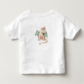 かわいいカボチャハロウィーンファンタジー恐竜の名前 トドラーTシャツ (裏面)