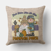 かわいいカボチャパッチ秋季節 クッション (裏面)