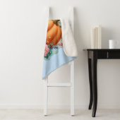 かわいいカボチャパーソナライズされたの花Tシャツ シェルパブランケット (インサイチュ)