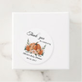 かわいいカボチャフローラ赤ちゃんシャワーありがとう フェイバータグ (インサイチュ)