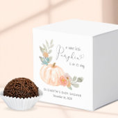 かわいいカボチャフローラ赤ちゃんシャワーありがとう フェイバーボックス