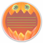 かわいいカボチャプランナーステッカースクラップブックハロウィーン シール (正面)