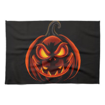 かわいいカボチャモンスター ハロウィン キッチン タオル