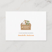 かわいいカボチャ中性おむつラッフル エンクロージャーカード (裏面)