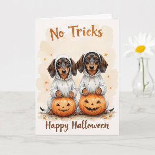 かわいいカボチャ人形ハロウィンペット好き カード