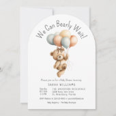 かわいいカボチャ女の子の赤ちゃんシャワーを待つことができる 招待状 (正面)