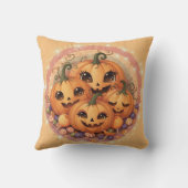かわいいカボチャ家族ハロウィーン枕 クッション (裏面)