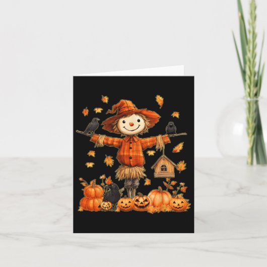 かわいいカボチャ感謝祭ハロウィーン地獄 カード (正面)