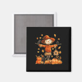 かわいいカボチャ感謝祭ハロウィーン地獄 マグネット (正面/裏面)